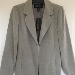 Ellen Tracy Blazer Coat in Grey
